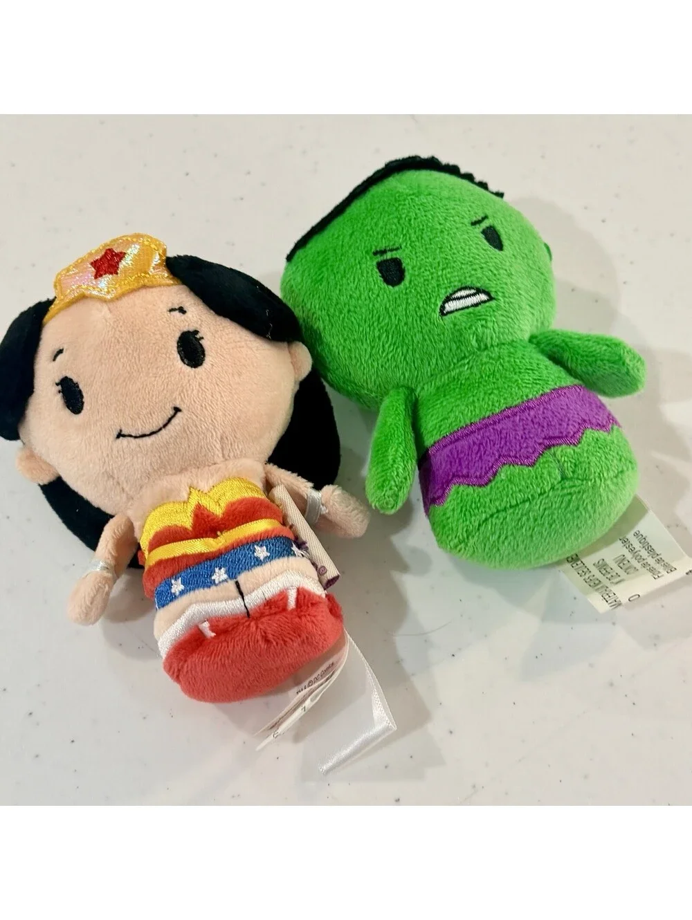 Hallmark Itty Bittys Lot Of 2 DC Comics HULK & WONDER WOMAN